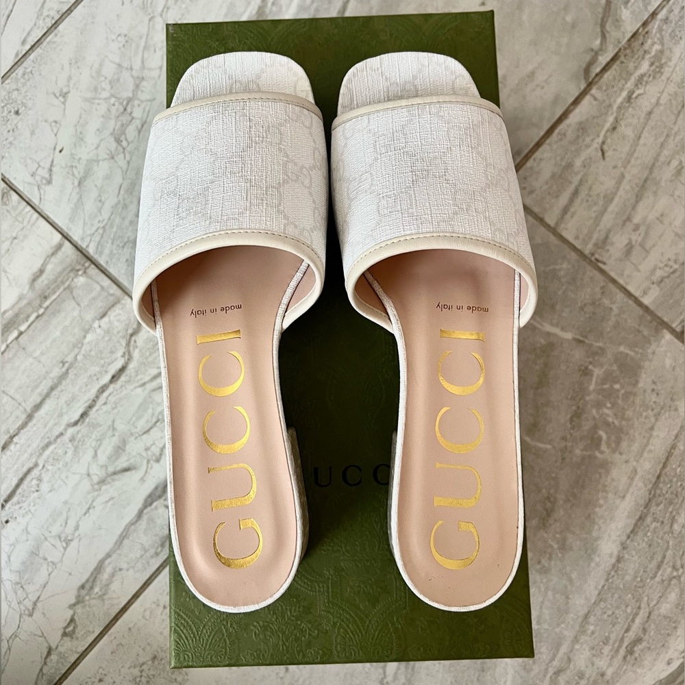 Brand new Gucci sandals/heels size 7.5